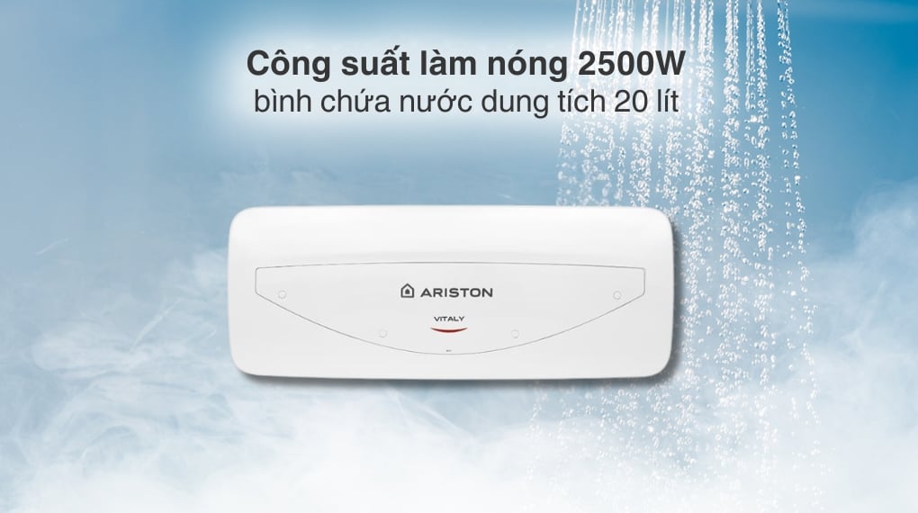 Máy nước nóng gián tiếp Ariston 20 lít 2500W VITALY 20 SLIM 2.5 FE 2024 - ảnh 3