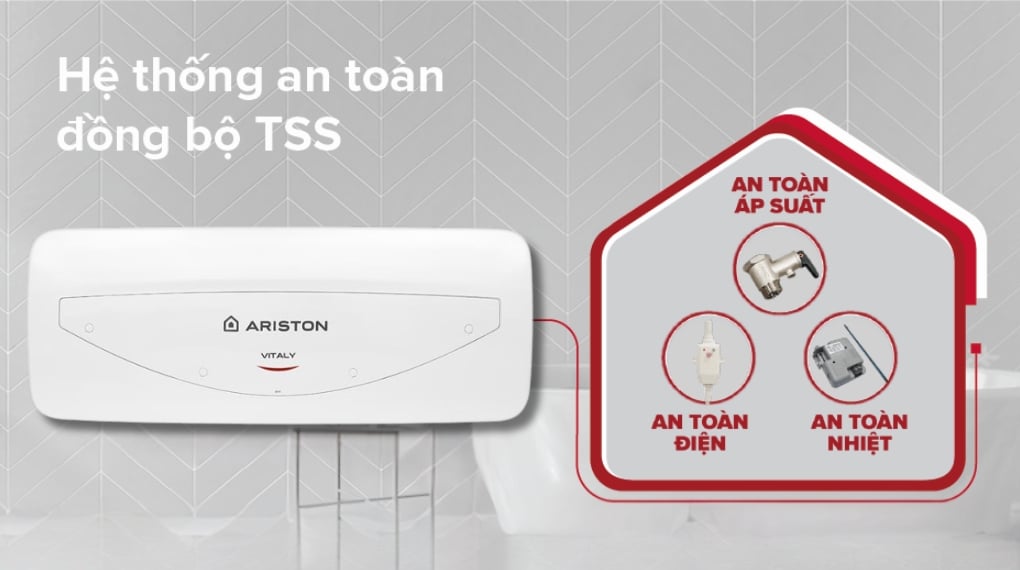 Máy nước nóng gián tiếp Ariston 20 lít 2500W VITALY 20 SLIM 2.5 FE 2024 - ảnh 4