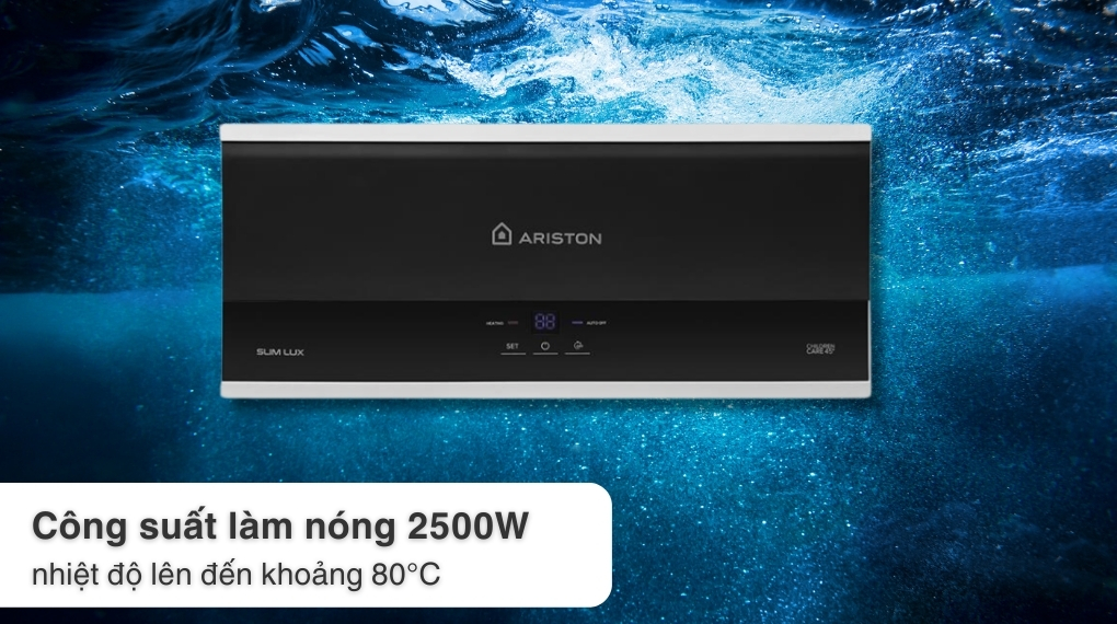 Máy nước nóng gián tiếp Ariston 30 lít 2500W SLIM3 30 LUX - ảnh 4