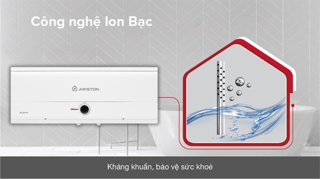 Máy nước nóng gián tiếp Ariston 30 lít 2500W SLIM3 30 R MT - ảnh 2