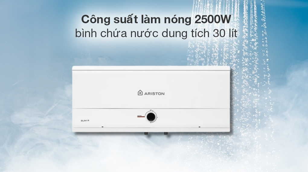 Máy nước nóng gián tiếp Ariston 30 lít 2500W SLIM3 30 R MT - ảnh 4