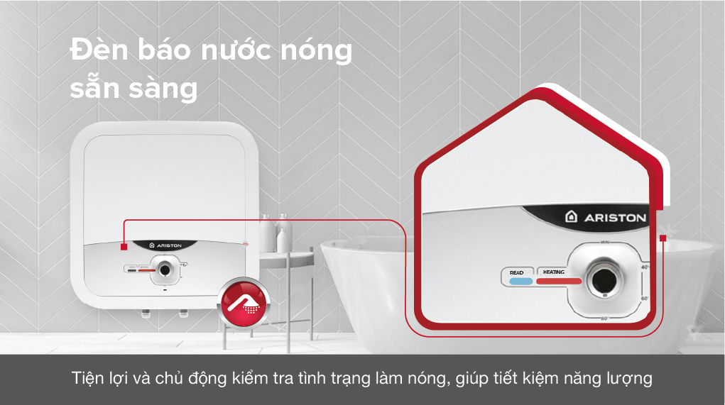 Máy nước nóng gián tiếp Ariston 15 lít 2500W AN2 15 RS 2.5 FE - hình 6