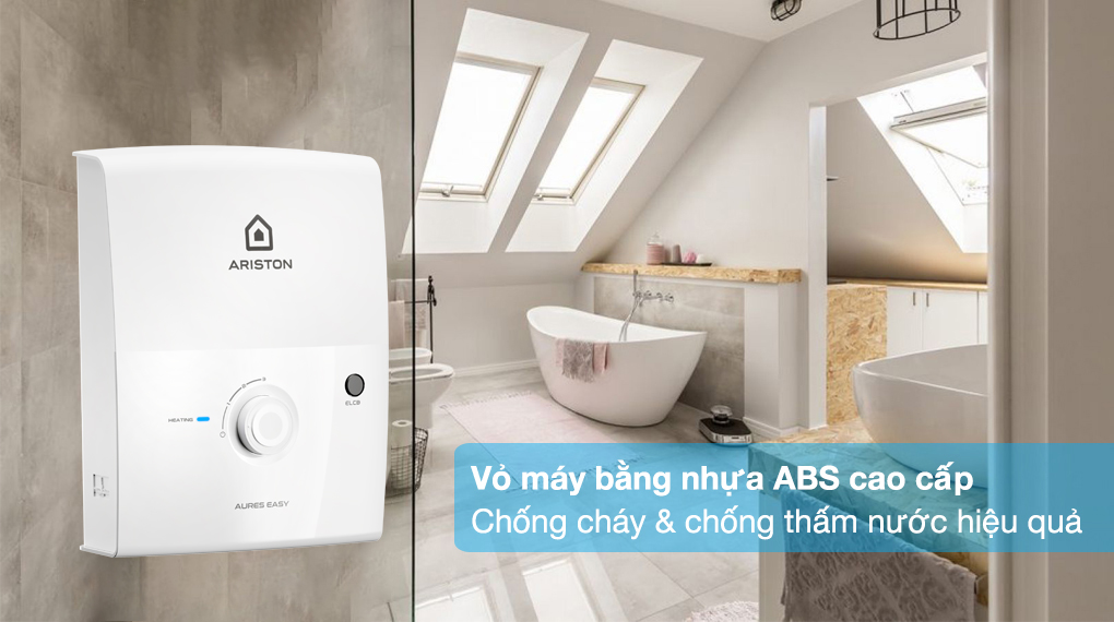 Máy nước nóng trực tiếp Ariston 4500W AURES EASY 4.5 D - ảnh 2