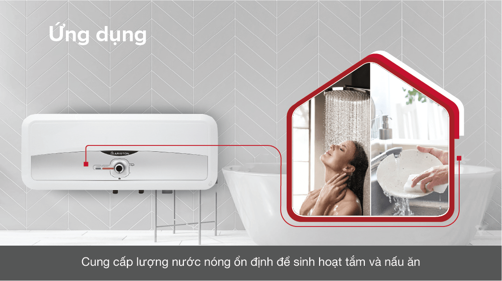 Máy nước nóng gián tiếp Ariston 20 lít 2500W SL2 20 RS 2.5 FE - ảnh 3